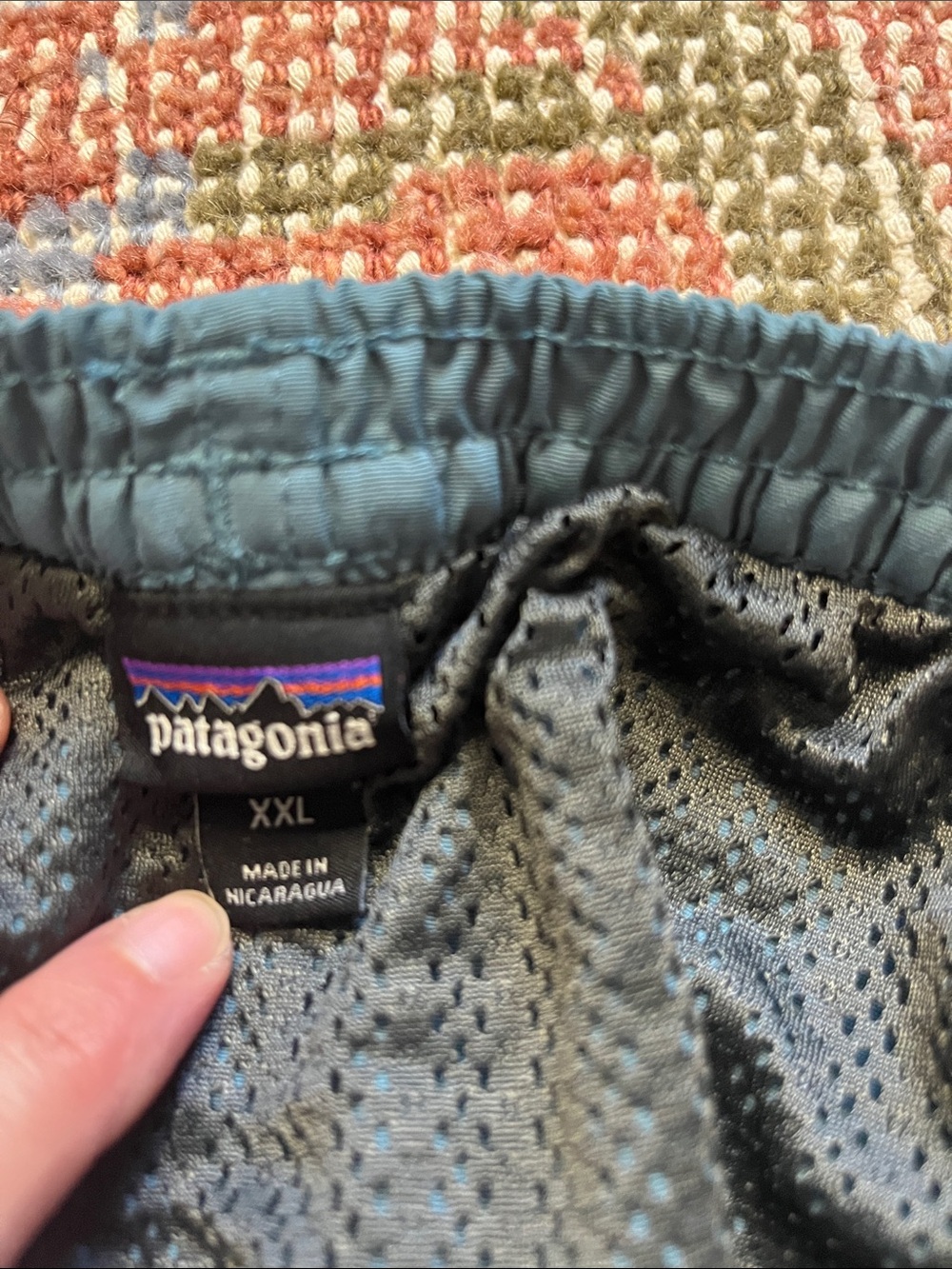 Patagonia Men’s Baggies Shorts XXL Teal Blue Green EUC Lightweight Outdoor - Picture 6 of 9
